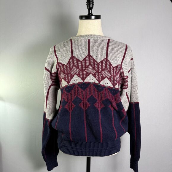 Jantzen Vintage Men's Sweater Sz L Made in the USA Crew/Round Neck, Dad Sweater - Picture 1 of 10